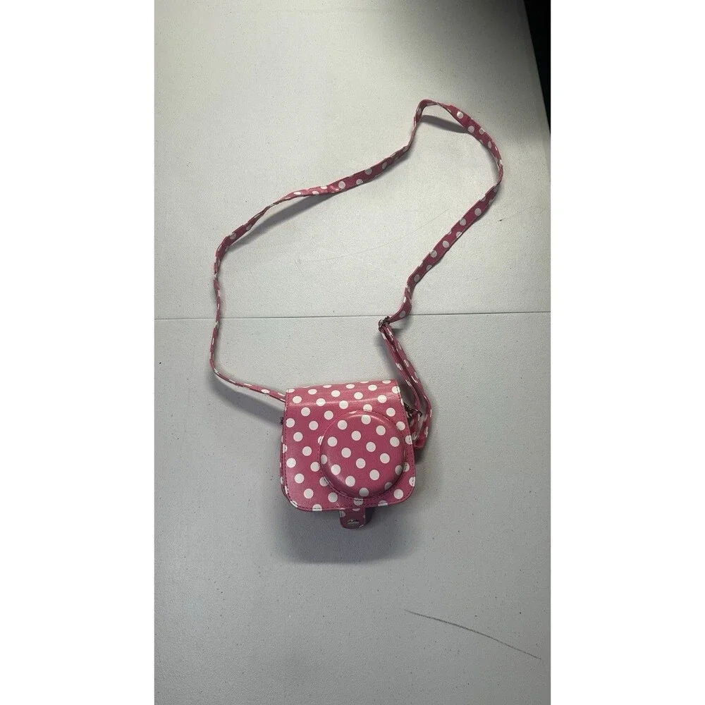 Instax Pink Polka Dot Polaroid Camera Bag